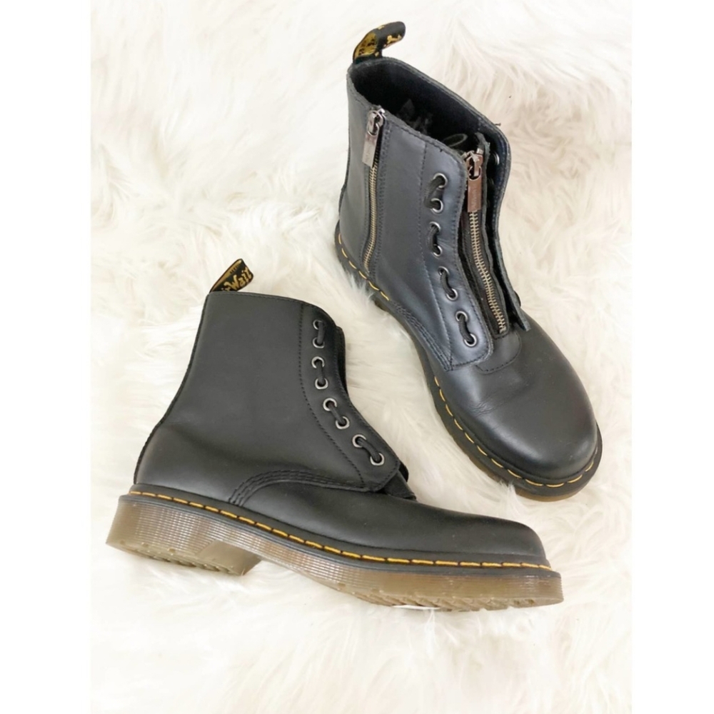 Black Dr. Marten Boots with Durable Rubber Sole